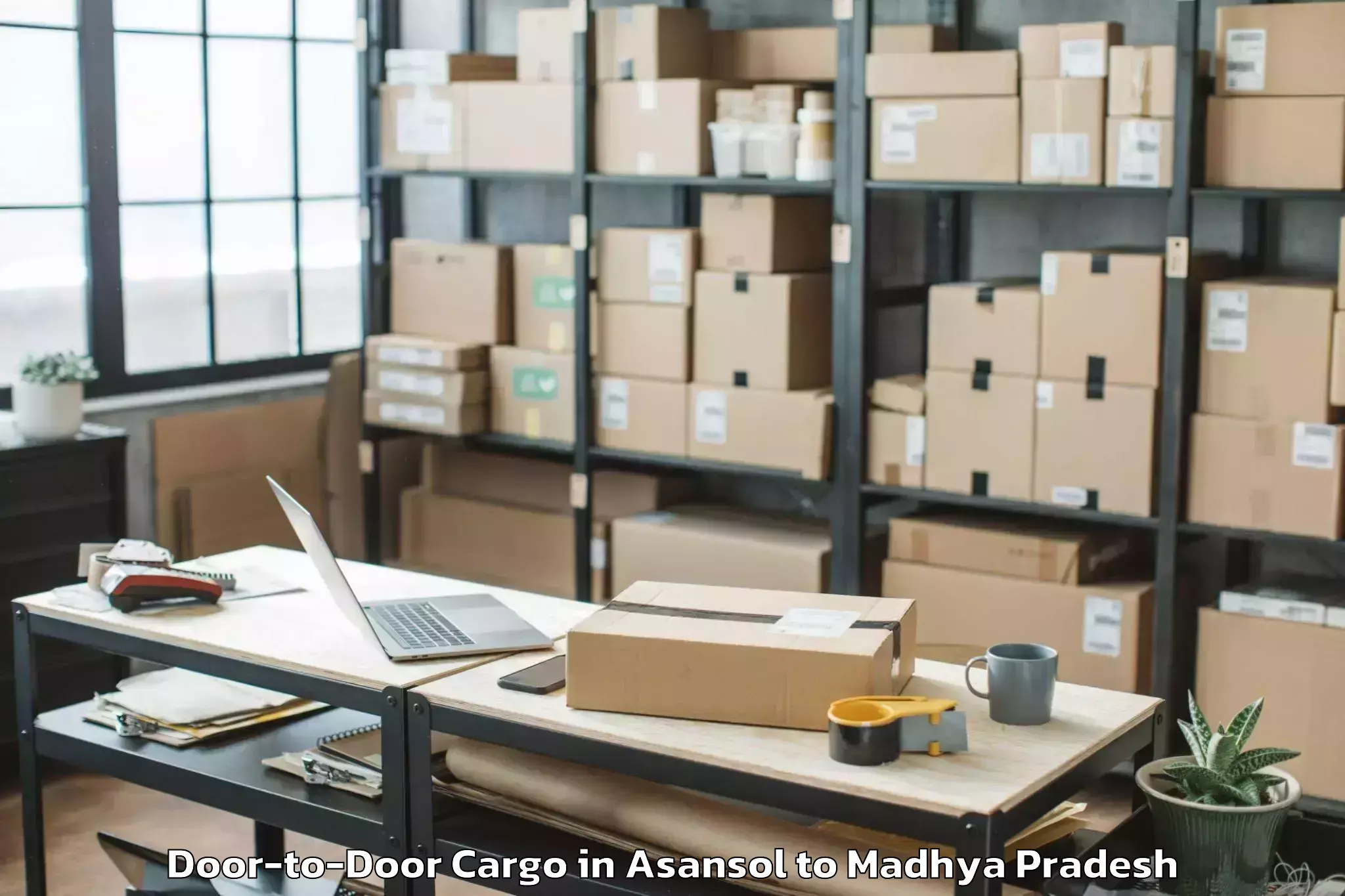 Leading Asansol to Multai Door To Door Cargo Provider